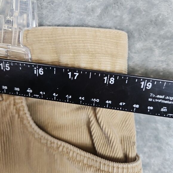 Lands' End Mens Traditional 38 Long 5 Pocket Corduroy Pants beige tapered - Picture 6 of 11